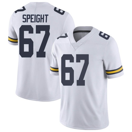 Jess Speight Michigan Wolverines Men's NCAA #67 White Limited Brand Jordan College Stitched Football Jersey DZZ6054HK